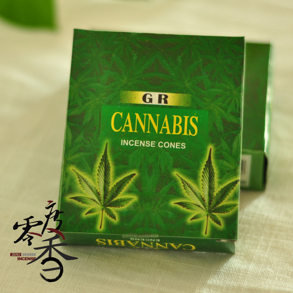 满60包邮【cannabis麻叶香】原装进口正品gr印度香熏香薰塔香锥香