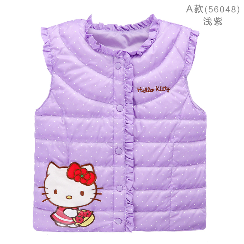 Купить Пуховой жилет одежда hellokitty детские ребенка легкая вниз ...