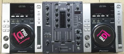 先锋cdj-200碟机djm-400混音台套装二手pioneer200碟机 400混音台