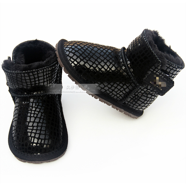 Детские зимние плюс бархат детская обувь для мужчин и женщин кожаные сапоги снега сапоги ботинки ребенка малыша обувь 1-2-3 лет