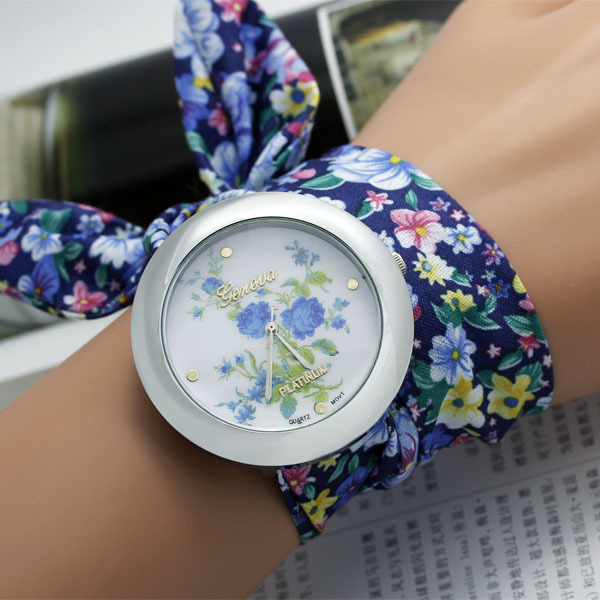 速卖通ebay爆款 复古田园欧美流行女表 Geneva watch 日内瓦手表