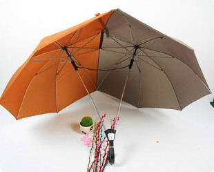 超炫外贸伞 双人双顶双柄双伞面两片韩版时尚情侣伞 高档超大防风