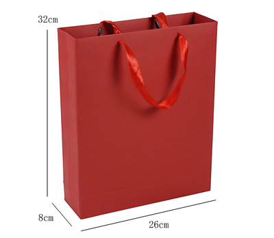 大红色商务礼品袋婚庆回礼袋精美包装袋高档特种纸手提袋_价格_评价_