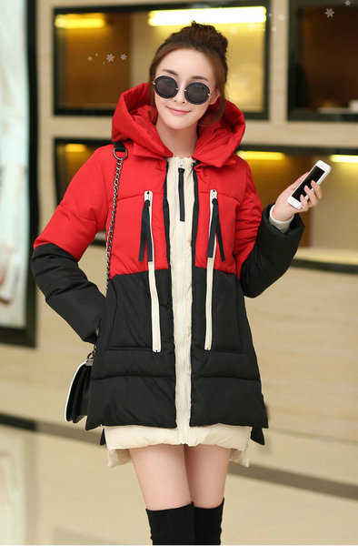 Большой размер женщин зимнее пальто толстый дополняется вниз долго и-мачехи камуфляж зимнее пальто женское корейской версии нового 7