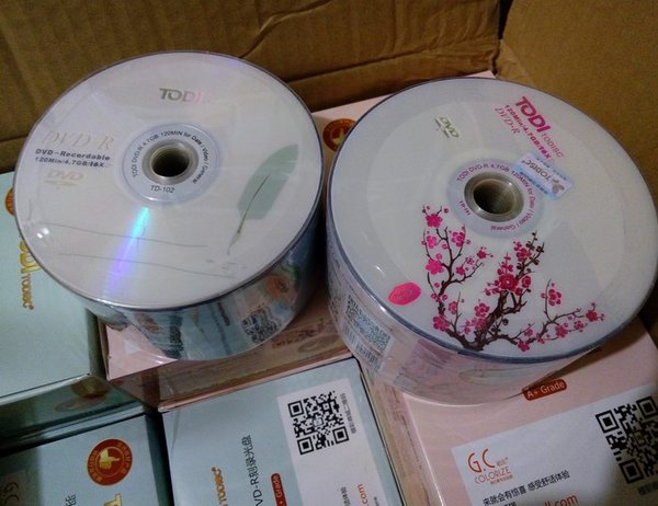 正品todi dvd-r 16x 50片桶装 a品质 刻录盘光盘适合数据影视音乐