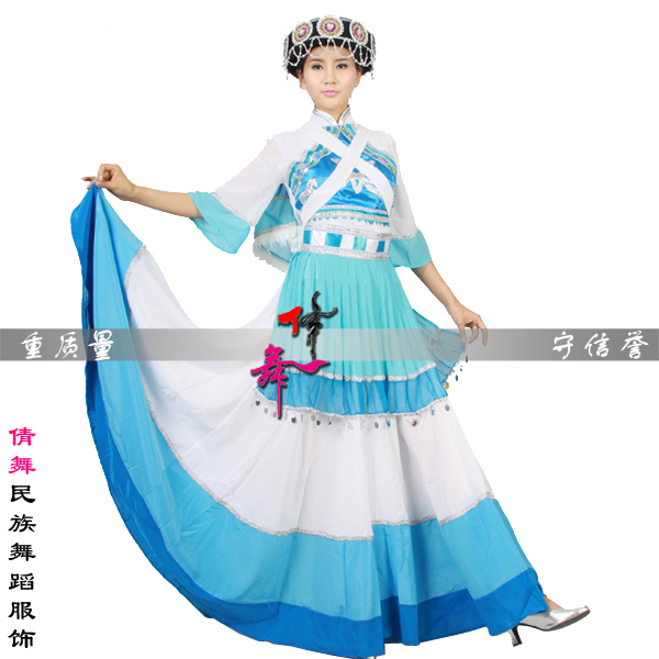 【出租】丽江民族服装|纳西族舞蹈服装|演出服|女装|601131