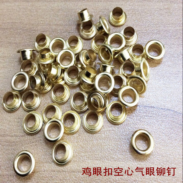 鸡眼扣空心铆钉内径3mm 3.5mm 4.5mm 5mm气眼扣箱包鞋材吊牌配件