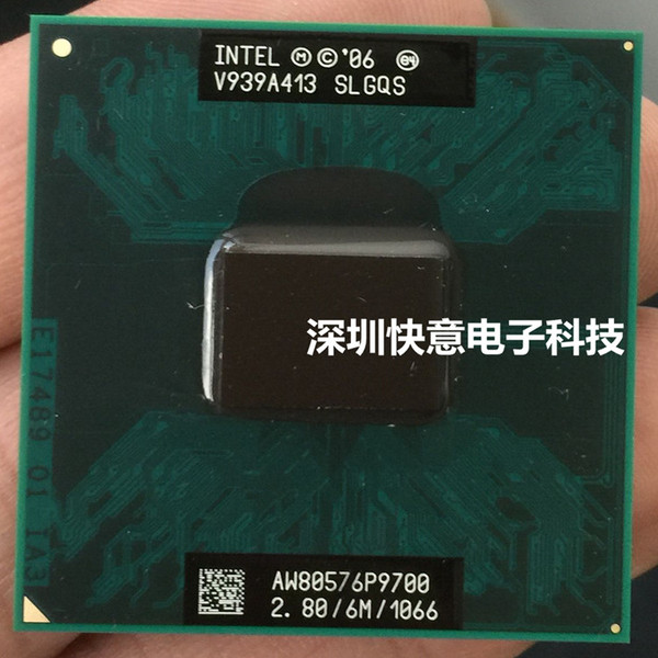 intel/英特尔 p9700 p9600 p9500 笔记本cpu 升级gm45 pm45 pm47