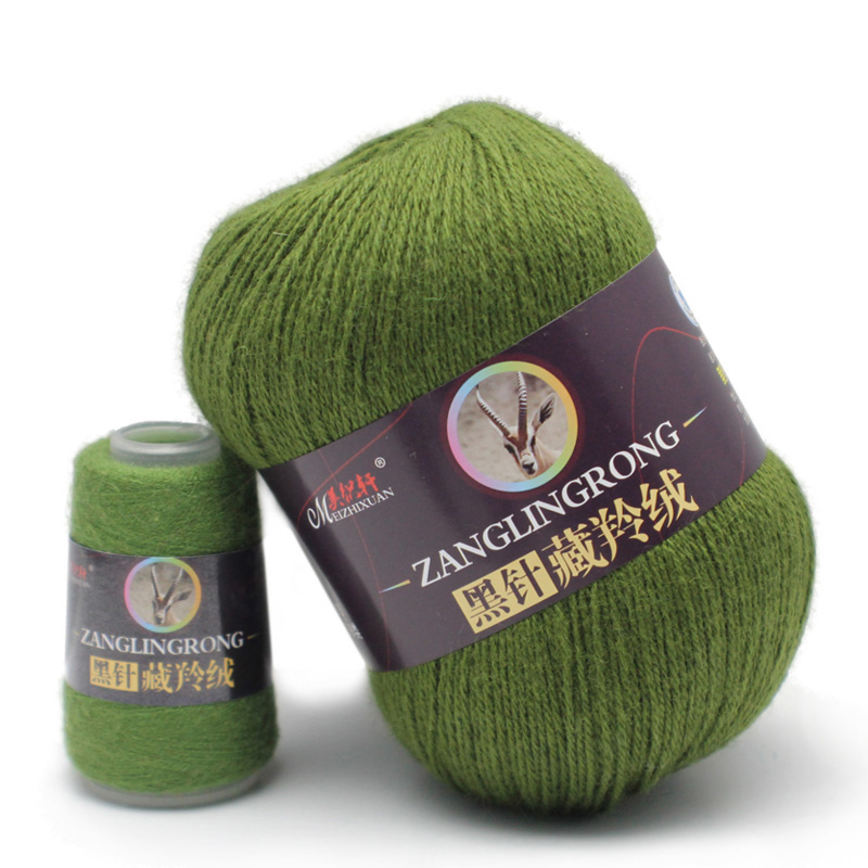 黑针藏羚绒 机织手编藏羚绒线6+6 藏羚羊绒新品 全国包邮