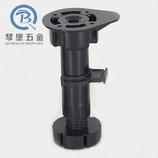 家具可调脚 聚丙烯调整脚 高度100-130mm塑料脚橱柜调整脚柜脚abs