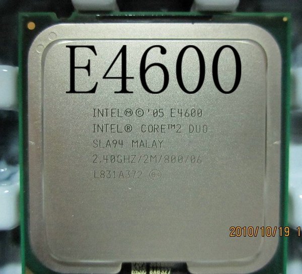 intel 酷睿2双核 e4600 2.4g/2m/800/775针 65w 双核cpu