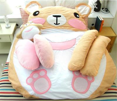 标题优化:懒人沙发榻榻米睡垫龙猫床宝宝睡垫创意格字小熊高密度海绵睡袋