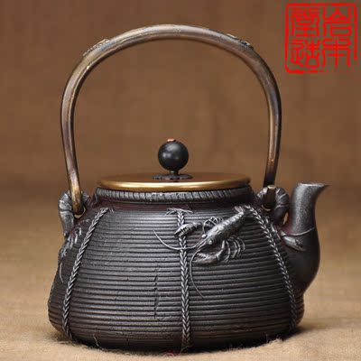 标题优化:岩本堂日本原装进口茶具特价铸铁茶壶南部生铁器正品无涂层老铁壶