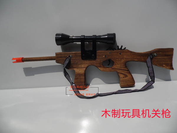 新款 儿童木质玩具枪 木枪道具 表演道具枪 舞台演出 道具 双管枪