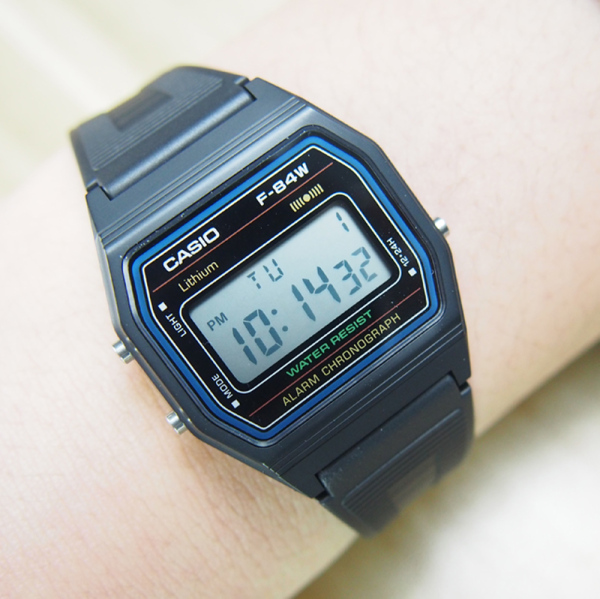 日本代购 casio f-91w-1jf 卡西欧男式 女式经典手表腕 电子