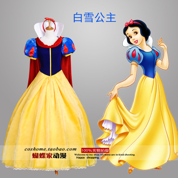 蝴蝶家cos迪斯尼disney白雪公主裙舞台演出cosplay服装现货