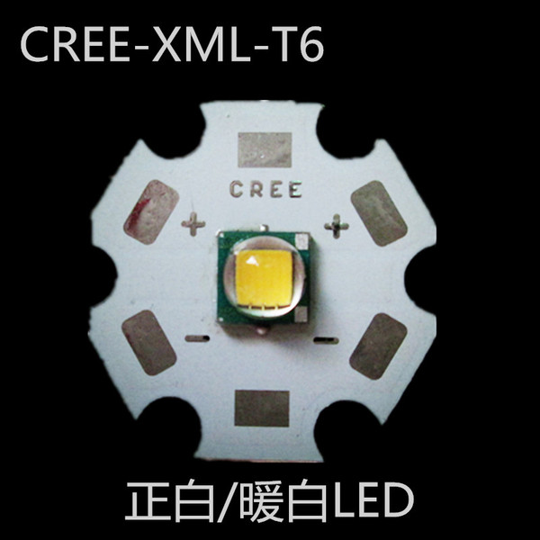 原装cree xml t6 白光 暖黄光 10w大功率led强光手电筒灯珠/泡/芯