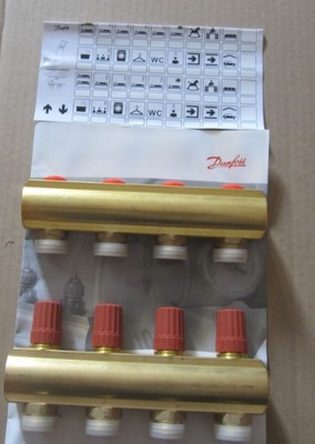 danfoss 丹麦进口丹佛斯地暖分集水器整套分水器 水地暖 集分水器