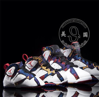 美国正品代购乔丹AJ Retro 7 sweater白紫毛衣