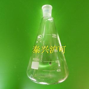 标准口三角烧瓶 1000ml/24 磨口玻璃瓶 锥形瓶 高温烧瓶