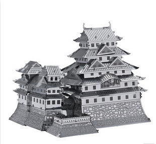 手工diy3d金属拼装模型 日本姬路城堡立体拼图玩具成品定制