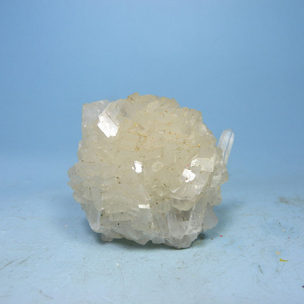天然矿物晶体 方解石球水晶共生原石标本 收藏 科普 教学标本