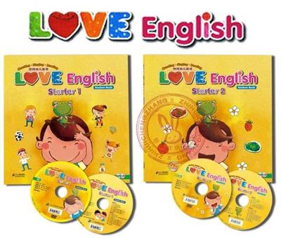 love english starter 1/2幼儿英语培训教材早教书托班英语上下册