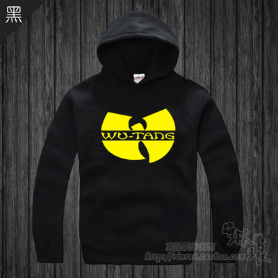 wu tang clan 武当派嘻哈摇滚说唱纯棉抓绒连帽套头秋冬男士卫衣