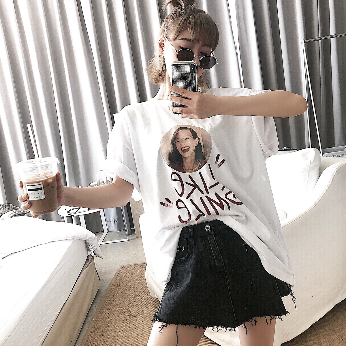 deessesicile nouveau printemps et l'été de biens été, des nouvelles de la marée de la rue lâche centaine de prendre les lettres blanches face t-shirt des femmes deessesicile nouveau printemps et l'été de biens été, des nouvelles de la marée de la rue lâche centaine de prendre les lettres blanches face t-shirt des femmes