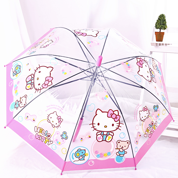 小孩子自動晴雨兒童雨傘卡通學生男孩女童生用動漫防雨透明用折疊