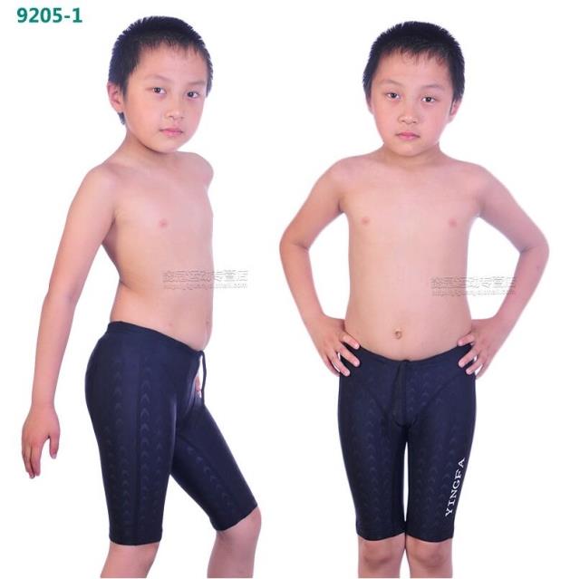 英發兒童專業遊泳褲 男中大童五分泳褲專業訓練貼身男童泳褲
