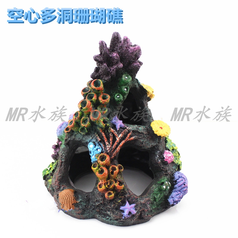 Free Shipping Aquarium Fish Tank Scenery Decoration Fish Tank Aquarium Rockery Coral Landscaping Package Fish Globe Shelter