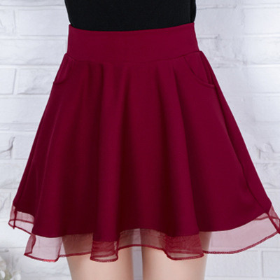 网纱冬冬水兵舞裙子新款服装女演出服广场舞短裙跳舞裙红色半身裙-淘宝网