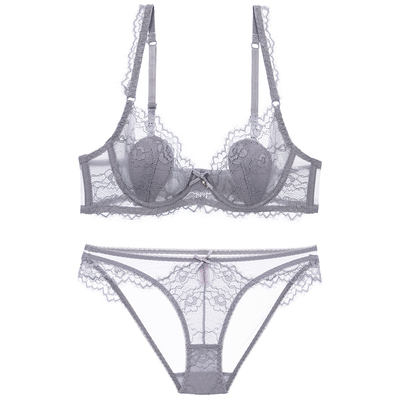 秋冬新款内衣套装超薄款不凸点黑色透明性感蕾丝小胸聚拢文胸少女-淘宝网 秋冬新款内衣套装超薄款不凸点黑色透明性感蕾丝小胸聚拢文胸少女-淘宝网