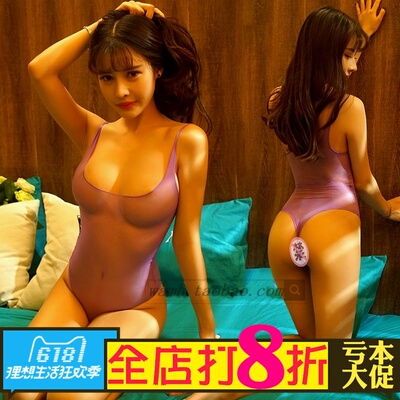 透明低胸内衣性感丝袜高叉连体衣透明超薄超弹紧身衣露背塑身衣-淘宝网
