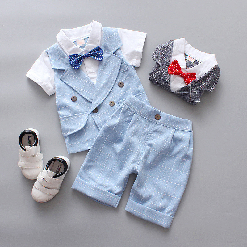 les garçons nouveau costume 1 gentleman 2 d'été 3-shirt bébé 4 petit costume à manches courtes robe d'été garçons deux pièces de l'ensemble de l'âge les garçons nouveau costume 1 gentleman 2 d'été 3-shirt bébé 4 petit costume à manches courtes robe d'été garçons deux pièces de l'ensemble de l'âge