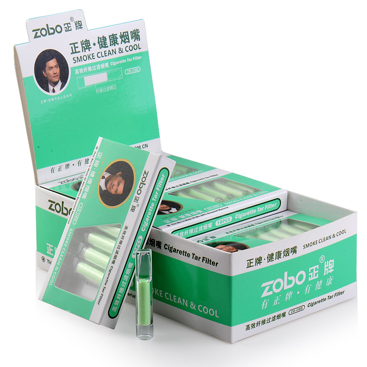 ZOBO正牌一次性棉纤过滤烟嘴 抛弃型健康过滤嘴男士正品烟具