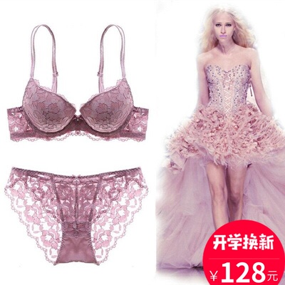 正品维多利亚文胸套装维密性感蕾丝小胸聚拢深V调整型内衣女维秘-淘宝网