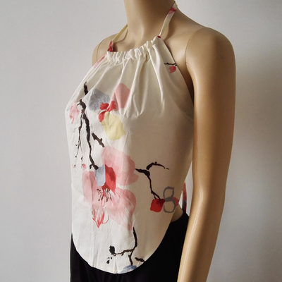 纯棉成人性感肚兜女士双层古典民族风水墨玉兰兜兜护肚护胃抹胸-淘宝网