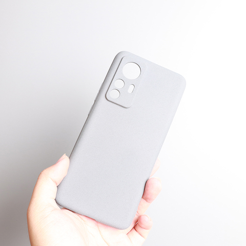 Gray — Matte Anti Fingerprint Solf Silicone 12T, 12T Pro Phone Case