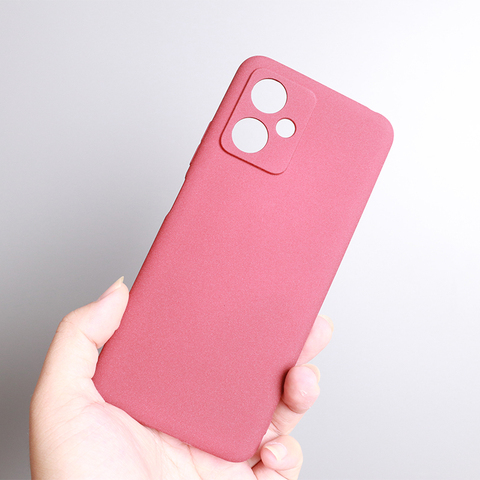 Matte Silicone TPU Camera Cutout Phone Case