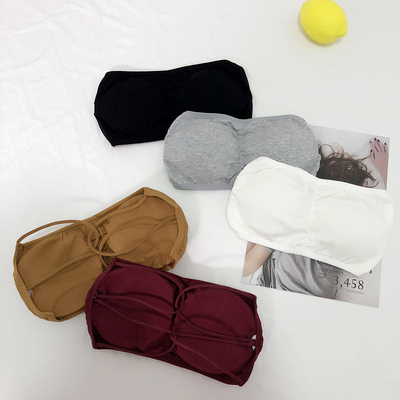 夏季韩版抹胸无肩带防走光裹胸带胸垫文胸美背打底衫内衣上衣女士-淘宝网 夏季韩版抹胸无肩带防走光裹胸带胸垫文胸美背打底衫内衣上衣女士-淘宝网