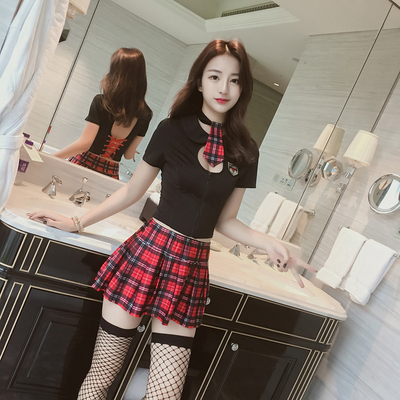 情趣内衣性感学生装水手服短裙女主播制服骚极度诱惑夜店激情套装-淘宝网