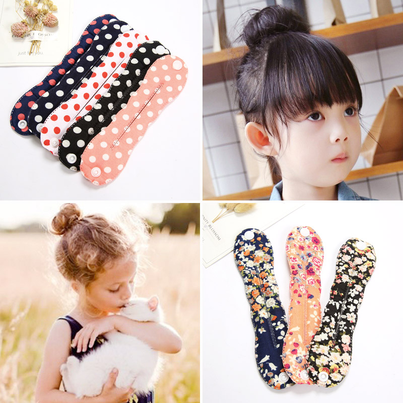 韓國盤發器丸子頭花苞頭可愛兒童甜甜圈頭飾卷發棒工具女童發飾品