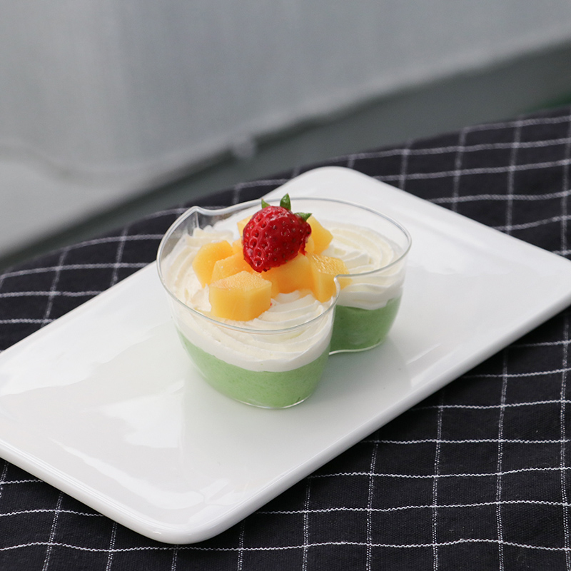 Heart Shaped Mousse Cup Pudding Cup Dessert Table Dessert Cup Creative Disposable Plastic Transparent Jelly Cup with Lid