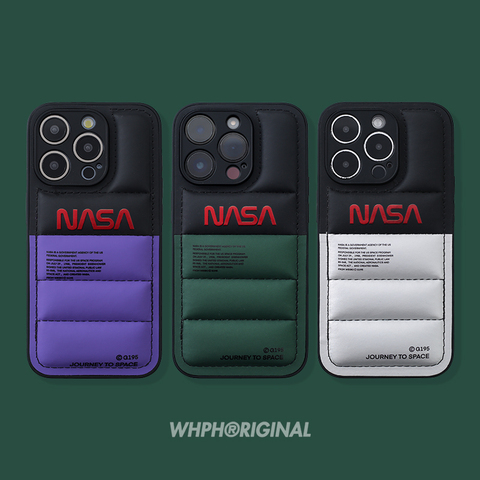 NASA Puffy Puffer Down Jacket 15, 14, 13, 12, 11 iPhone Case