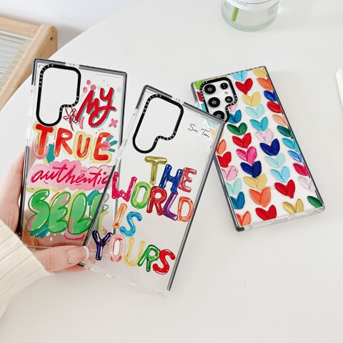The World Is Yours Girls Inspirational Quote Slogan Text Word Silicone TPU S23, S23 Plus, S23 Ultra, S22, S22 Plus, S22