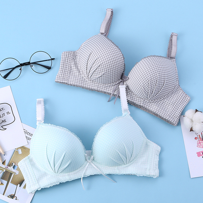 内衣套装女无钢圈文胸聚拢学生高中少女性感小胸定型薄款18-19岁-淘宝网