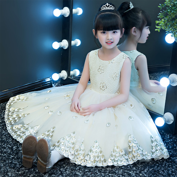 女童春夏装连衣裙2018新款长袖儿童装公主裙小女孩蕾丝礼服蓬蓬裙 女童春夏装连衣裙2018新款长袖儿童装公主裙小女孩蕾丝礼服蓬蓬裙