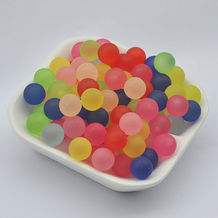 Non-Porous Loose round Beads Beads without Holes 10mm Frosted Non-Porous Beads Jewelry Accessories Materials Acrylic